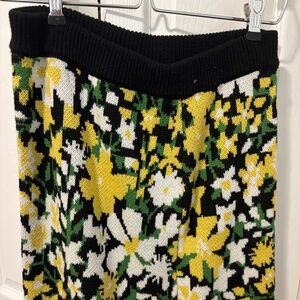 Anthropologie flower mini skirt M